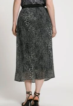 Ulla Popken ELASTIKBUND - Spódnica Plisowana - Schwarz -Lindex d65892c636b546efab796a32210ac6ec