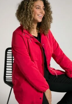 Ulla Popken Parka - Fuchsrot -Lindex d83d0298af124690855bbb5860cfbc02