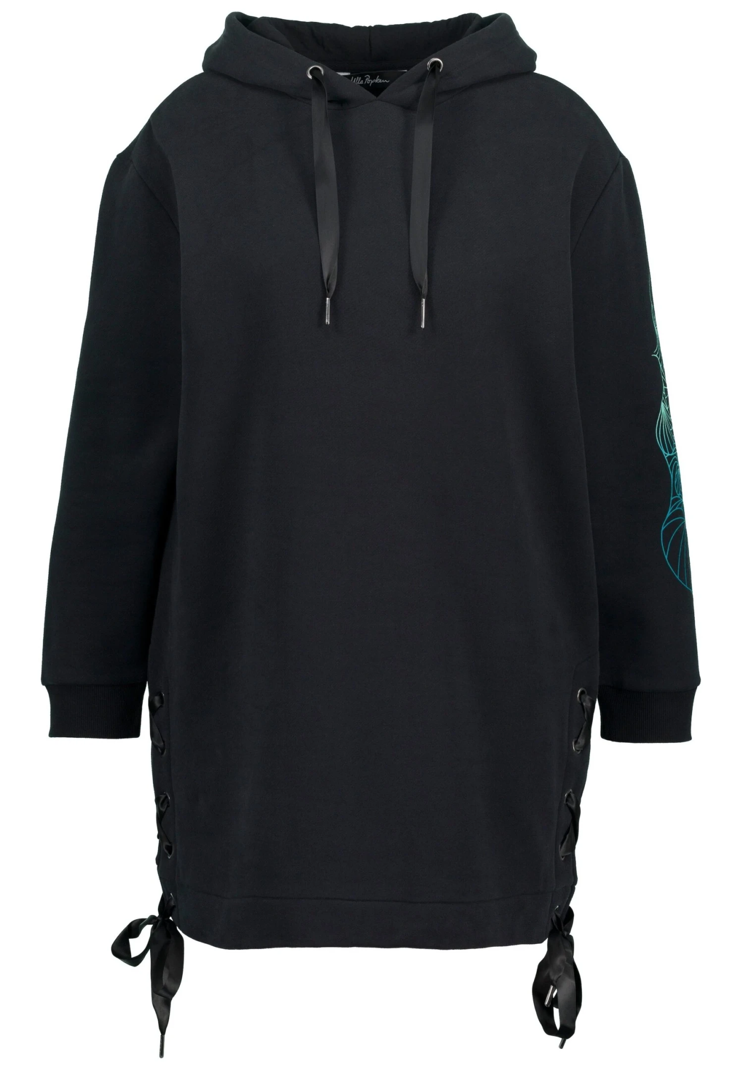 Ulla Popken LONGLINE LANGE MOUWEN - Bluza - Zwart 6 Ulla Popken LONGLINE LANGE MOUWEN - Bluza - Zwart - obrazek 4