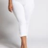 Ulla Popken GROSSE GRÖSSEN BIS 76 CAPRI KLASSISCHE 7/8 - Legginsy - Weiß
