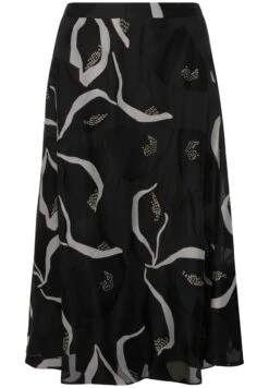 Ulla Popken DOPPELLAGIG TASCHEN - Spódnica Trapezowa - Schwarz -Lindex dab0e80171724e85bb2d5959b75dd068