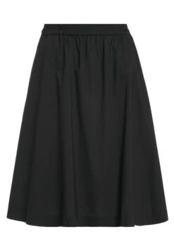 Ulla Popken Spódnica Trapezowa - Black -Lindex dada2a51edd24e789b07ccd3ae928c6d