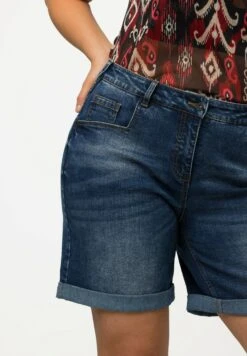 Ulla Popken Szorty Jeansowe - Jean Bleu Foncé -Lindex db34168c35d04c1f903cc96638153499