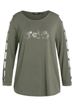 Ulla Popken LANGARM - Bluzka Z Długim Rękawem - Lodengrün -Lindex db7f4f719a17400888103074c2337888