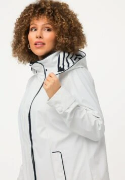 Ulla Popken Krótki Płaszcz - Sneeuwwit -Lindex dc10d1955d074d999a591c45c11a44e6