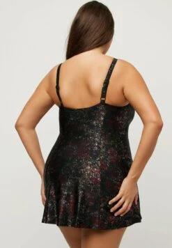 Ulla Popken SHIMMER PRINT SPLIT - Kostium Kąpielowy - Black 9 Ulla Popken SHIMMER PRINT SPLIT - Kostium Kąpielowy - Black -Lindex dcebb6c1a37c430fb7c55dcccd3392fa