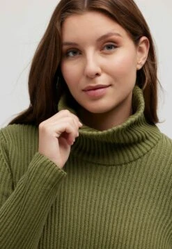 Ulla Popken TURTLENECK - Sweter - Moss Green 10 Ulla Popken TURTLENECK - Sweter - Moss Green -Lindex ddd516b603934667adfc0ae44b14e4f2