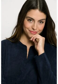 Ulla Popken A-LINIE, TUNIKA-AUSSCHNITT, LANGARM - Sukienka Letnia - Marine -Lindex e0eea4f8e9e44e368aad4d72533c74f9