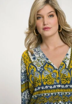 Ulla Popken Długa Sukienka - Yellow -Lindex e0fbbb4829aa4cc1b641deeac5125872