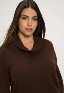 Ulla Popken MANCHES LONGUES - Sweter - Brun Acajou -Lindex e29e378056c2440fa24051057724df69