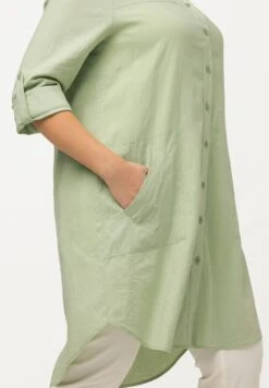 Ulla Popken LANGARM - Koszula - Agavengrün -Lindex e2af02f3abd14c6cb4caf25fb8a3e61b