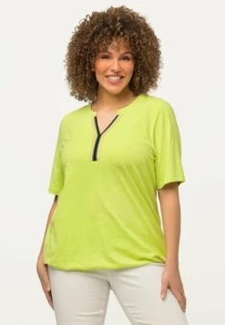 Ulla Popken À MANCHES COURTES ET COL RUBAN À RAYURES - T-shirt Z Nadrukiem - Vert Citron 10 Ulla Popken À MANCHES COURTES ET COL RUBAN À RAYURES - T-shirt Z Nadrukiem - Vert Citron -Lindex e3ec6f8b4dc54c0b8f6adff2867eb7dd