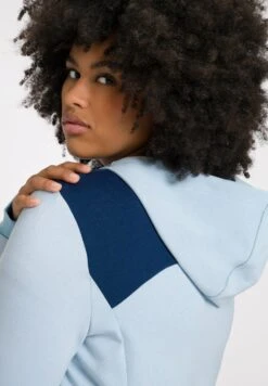 Ulla Popken Bluza Z Kapturem - Light Blue -Lindex e43ea60148a3401f83f30c8610bec008