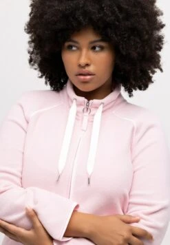 Ulla Popken 2-WEGE-ZIPPER - Krótki Płaszcz - Blasses Rosa -Lindex e44cf35b45d642c3bfd470656d8cbba4