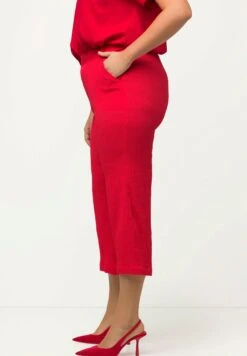 Ulla Popken Spodnie Materiałowe - Salsa Red -Lindex e451a7d9c1104598aefaaab2a15a92de