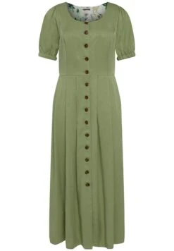 Ulla Popken Długa Sukienka - Light Green -Lindex e6390841e2f0464389b5ec402bda553f