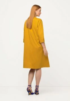 Ulla Popken Sukienka Letnia - Jaune -Lindex e655e102111d400397f3ff65efd2d2a0