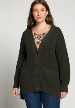 Ulla Popken GRANDPA - Kardigan - Pond Green -Lindex e745e014801a466f83d10532cab8a1d0