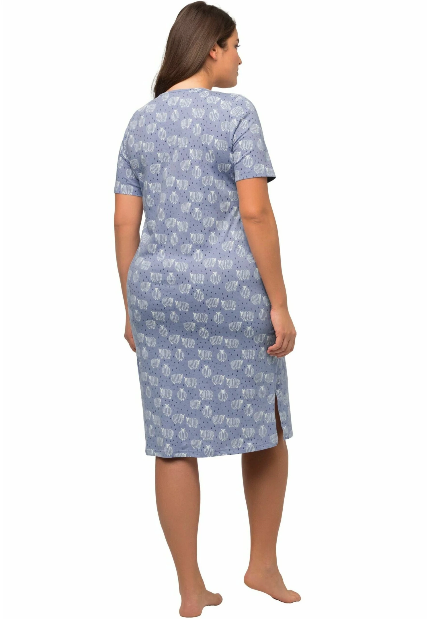 Ulla Popken Koszula Nocna - Purple Blue 4 Ulla Popken Koszula Nocna - Purple Blue - obrazek 2