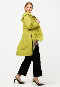 Ulla Popken HYPRAR - Kurtka Przeciwdeszczowa - Grass Green -Lindex e78c1a0b8d3744218808c9af92af3e52