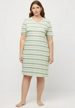 Przód 32 Ulla Popken T-shirt Z Nadrukiem - Rose Vif Clair