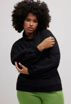 Ulla Popken Bluza - Schwarz -Lindex e901b28cf96a48229c30927d6c5b2b5f