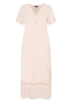 Ulla Popken V-AUSSCHNITT, HALBARM - Koszula Nocna - Orangerot -Lindex e96528fc79ac4506a4f87d7237aa4f1a