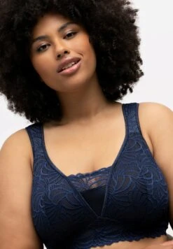 Ulla Popken Biustonosz Z Trójkątną Miseczką - Nachtblau -Lindex e9bba234d6ea4bd9bcbcac2ede3fb7b5