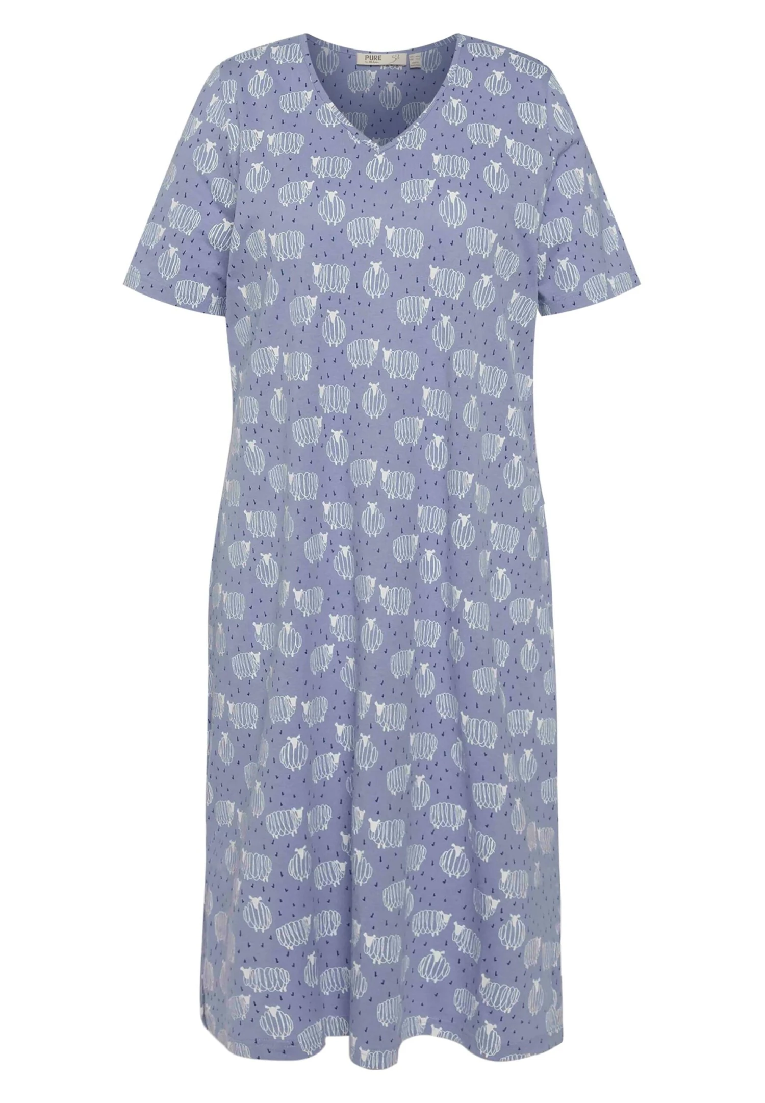 Ulla Popken Koszula Nocna - Purple Blue 7 Ulla Popken Koszula Nocna - Purple Blue - obrazek 5