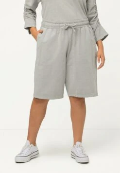 Ulla Popken Szorty - Gris Clair Chiné