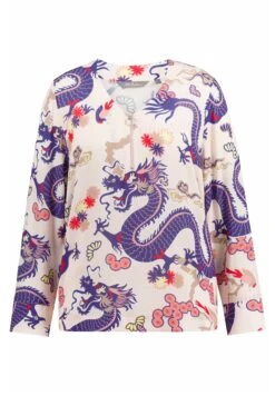 Ulla Popken MANCHES LONGUES - Bluzka - Saumon Clair -Lindex ecd2c13ab777405f984eed0819eab5d6