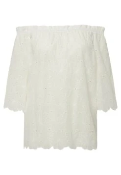 Ulla Popken Bluzka - Offwhite -Lindex ed63eabf56f94ea7be02d3468d5cd214