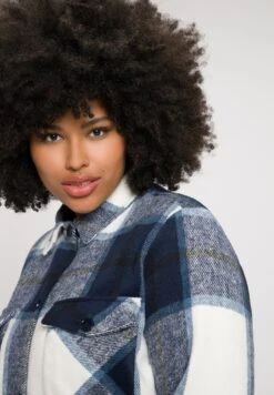 Ulla Popken Kurtka Wiosenna - Hellgrau Mélange -Lindex ee8da1ee40624675a0d4fb091297dcf1