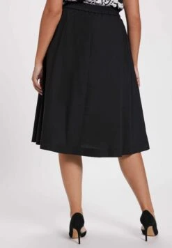 Ulla Popken Spódnica Trapezowa - Black -Lindex f14a93d780b54115a938edad6ff96a24