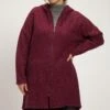 Ulla Popken Kardigan - Weinrot -Lindex f184d1afa6754a89bc2badd9ea151240