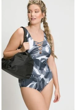 Ulla Popken Kostium Kąpielowy - Zwart -Lindex f1da05c3ce554ab781964326a5fffde7