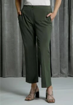 Ulla Popken Spodnie Materiałowe - Olivgrau