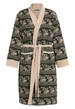 Ulla Popken Szlafrok - Zwart -Lindex f23712cfc3d943b3b40bdbb4c1b8e8dc