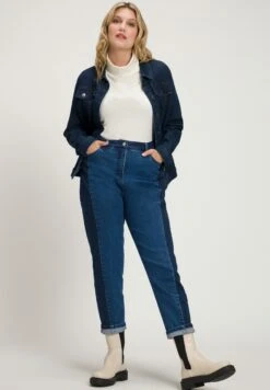 Ulla Popken INSET STRETCH MOM - Jeansy Straight Leg - Blue Denim -Lindex f35c45995a56410c91ec698633d3633a