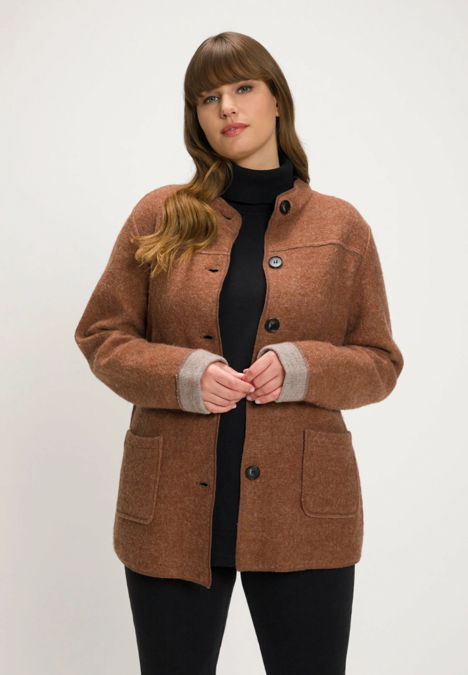 Ulla Popken Kardigan - Rehbraun 3 Ulla Popken Kardigan - Rehbraun