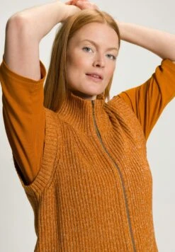 Ulla Popken Kardigan - Goldbraun -Lindex f3baff8bbb4b4b44886e2e37ddde33d9