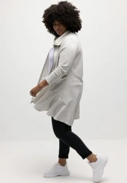 Ulla Popken LONGLINE - Bluza Rozpinana - Lichtgrijs Melange 8 Ulla Popken LONGLINE - Bluza Rozpinana - Lichtgrijs Melange -Lindex f690a3a5f9e2428ab48448cd42e31f93