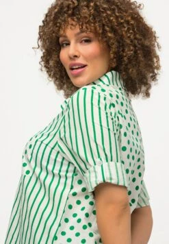 Ulla Popken Koszula - Emerald Green -Lindex f732438905284db98bdca09168cad42f