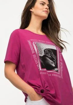 Ulla Popken T-shirt Z Nadrukiem - Rose Vif -Lindex f7788789268d468eaed4c79b6aa90def