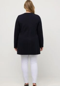 Ulla Popken Krótki Płaszcz - Marine Foncé -Lindex f7ff6cd103a94d6a8ae1e6bd290473f2