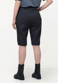 Ulla Popken TRACHTEN-BERMUDA MANDY USED-LOOK - Szorty Jeansowe - Marine -Lindex f8dd1f6623ab48f989bd2c2eb072d5d1