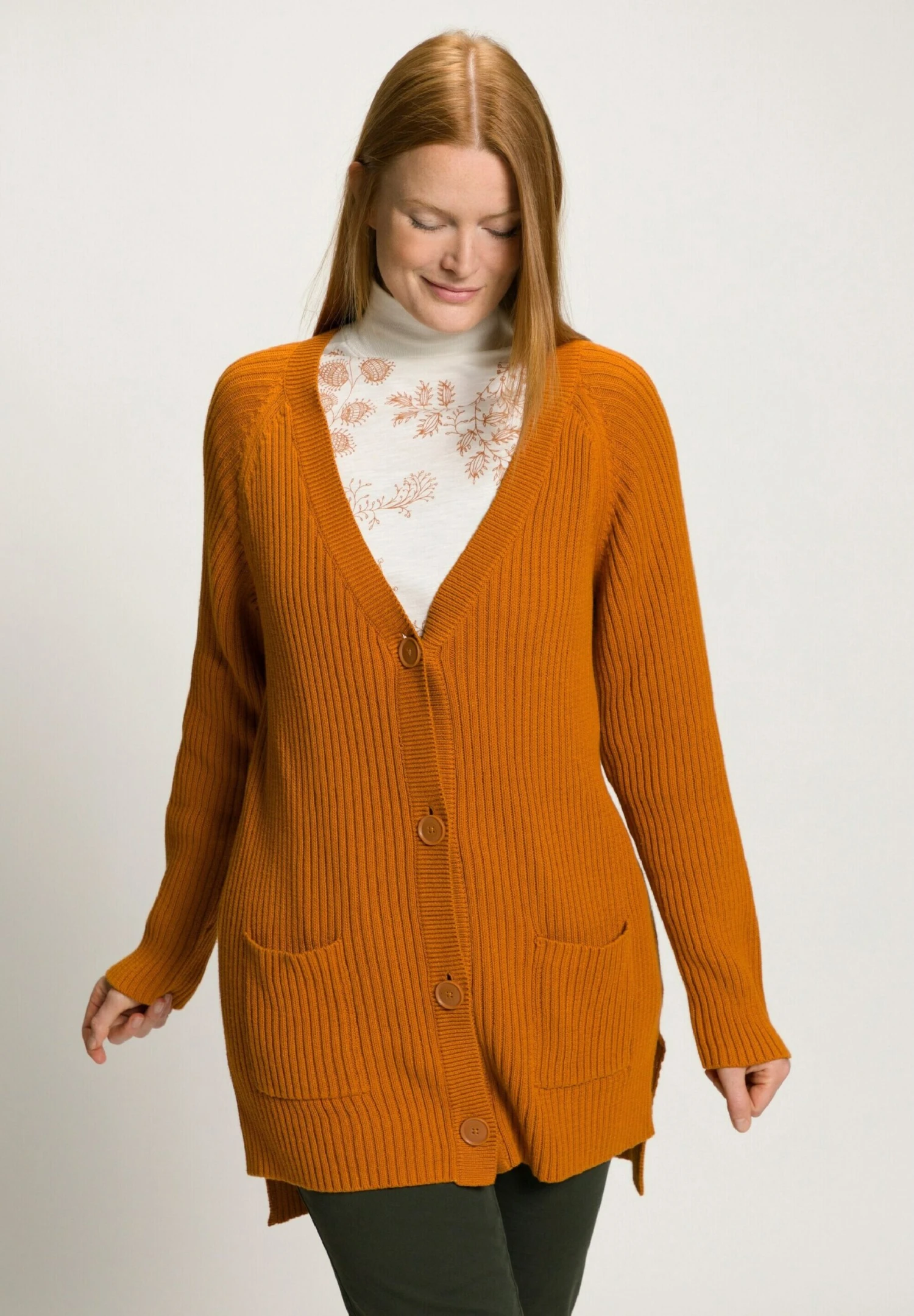 Ulla Popken GRANDPA - Kardigan - Gold 3 Ulla Popken GRANDPA - Kardigan - Gold