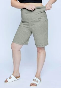 Ulla Popken Szorty - Grau-melange