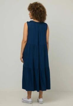 Ulla Popken Sukienka Z Dżerseju - Staalblauw -Lindex fbc62a759be44f3ca5f4a23bb6b8b650