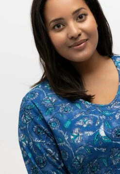 Ulla Popken Bluzka Z Długim Rękawem - Seeblau -Lindex fd4fcbb49b124d8aba6ea4ddcee4ef8a